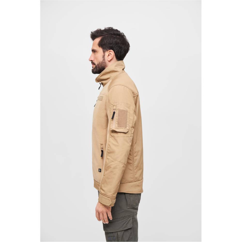Brandit - Fleecejacket Ripstop Jacke - Braun